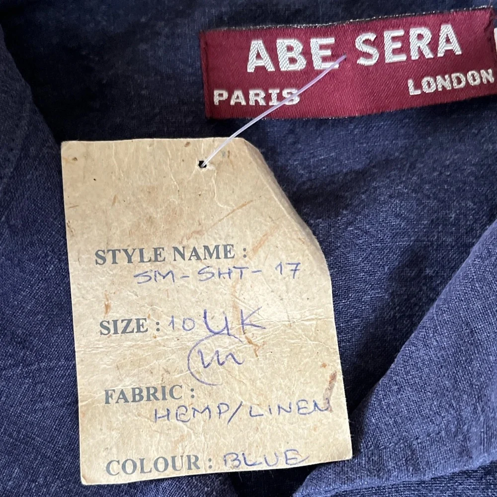 NEW DEADSTOCK VINTAGE ABE SERA LINEN SHACKET SHIRT JACKET